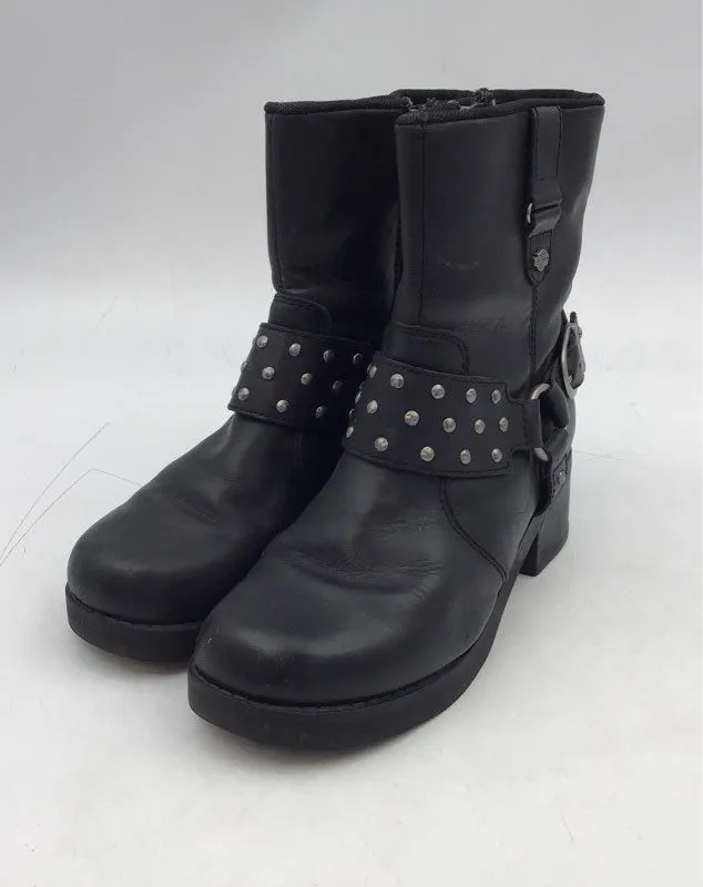 Harley-Davidson Women's McAbee 6-Inch D83925 Black Ankle Biker Boots - Size 7M