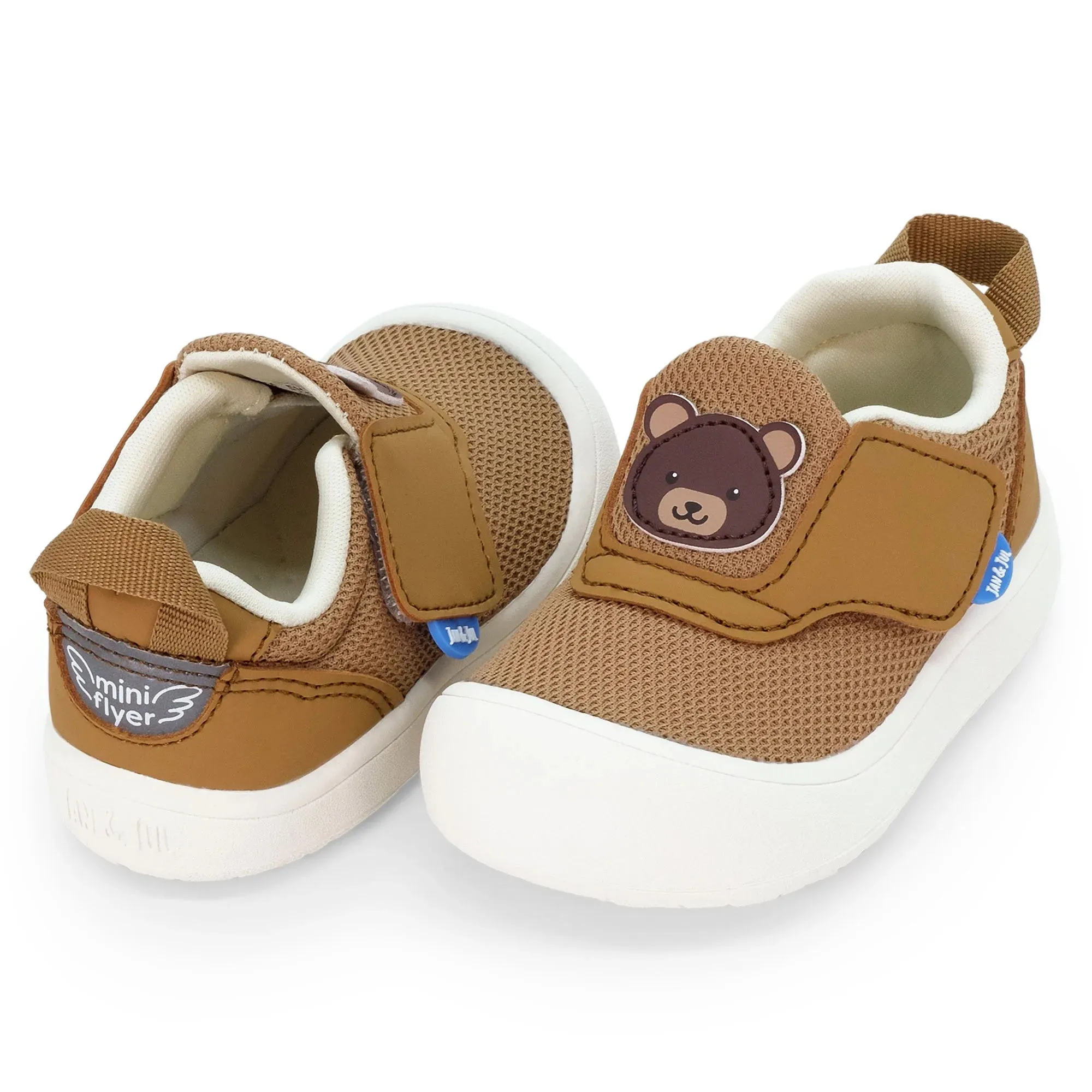 Jan & Jul Brown Bear Mini Flyer Toddler Sneaker