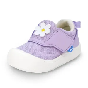 Jan & Jul Purple Daisy Mini Flyer Toddler Sneaker