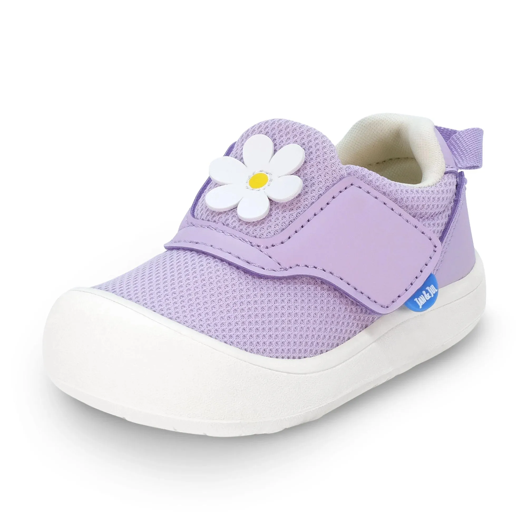Jan & Jul Purple Daisy Mini Flyer Toddler Sneaker