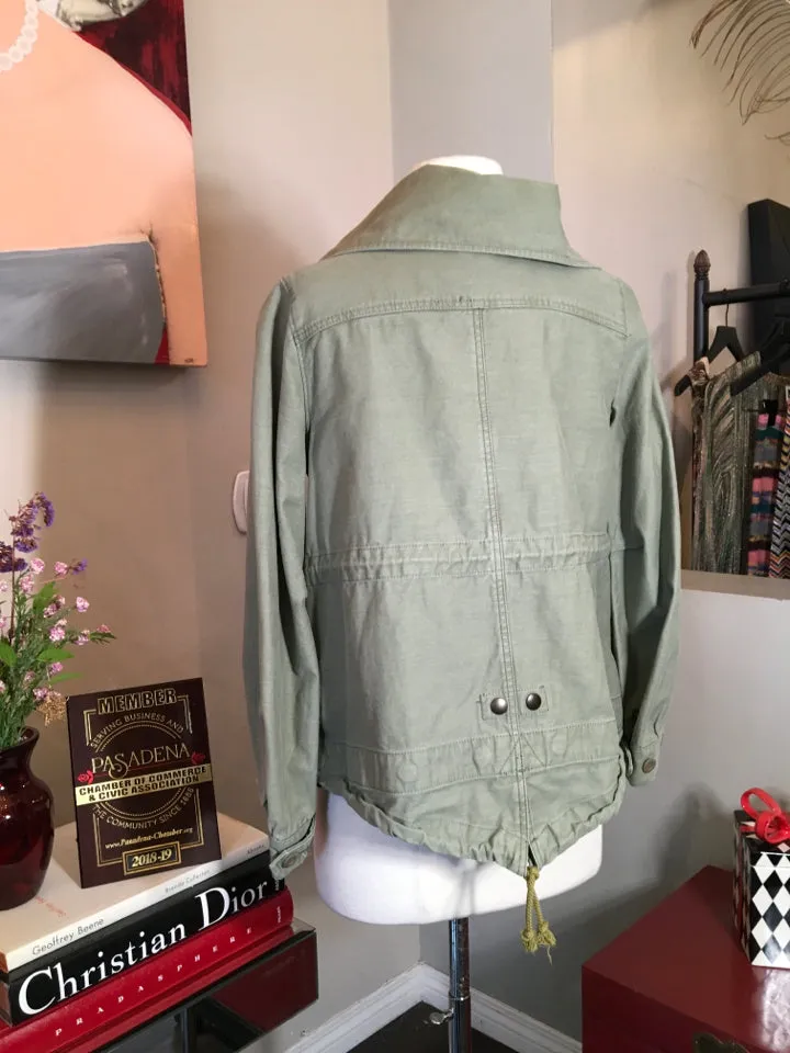 Jelly Garcia Size 10 Olive Green Cotton Army Jacket 2400-227-9520