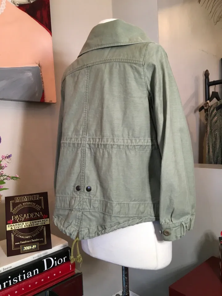 Jelly Garcia Size 10 Olive Green Cotton Army Jacket 2400-227-9520