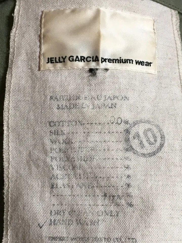 Jelly Garcia Size 10 Olive Green Cotton Army Jacket 2400-227-9520