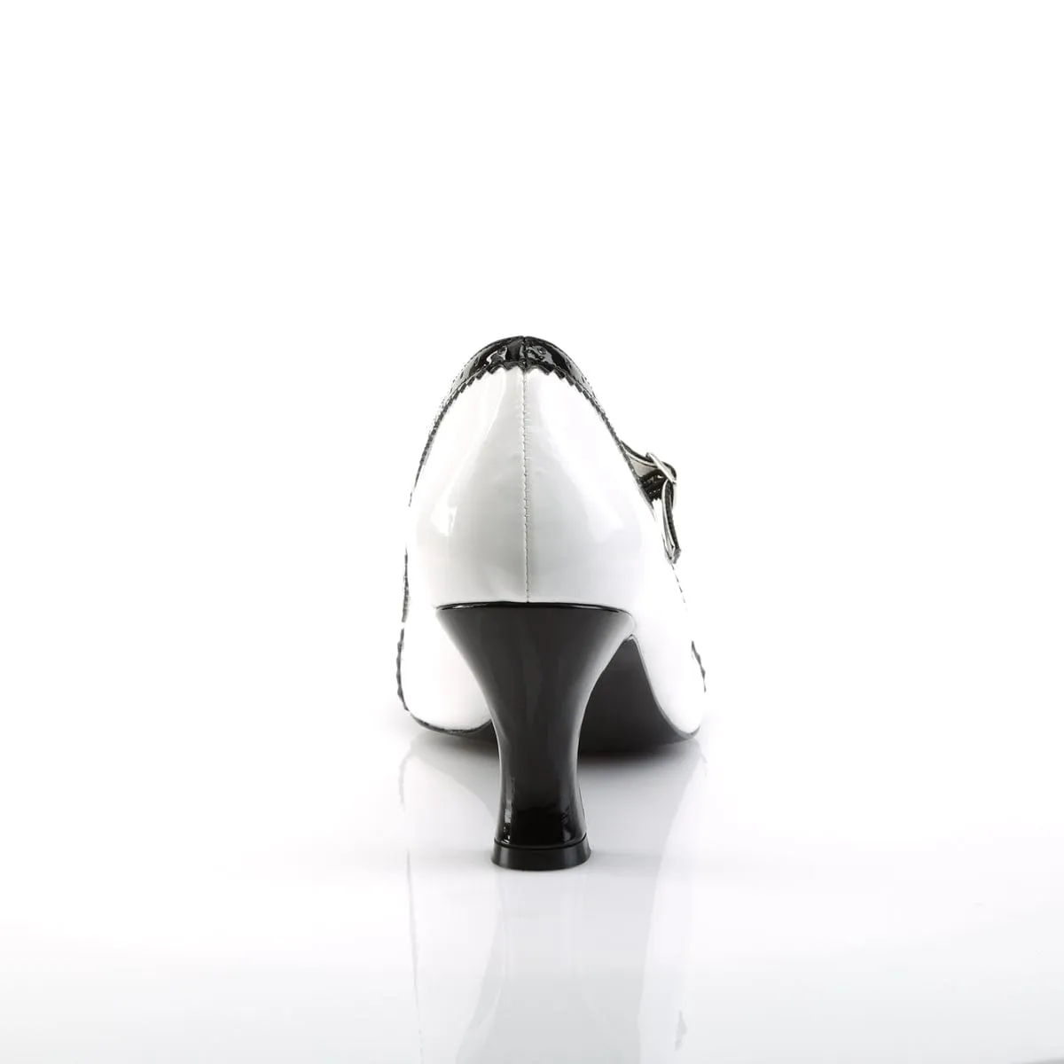 JENNA-06 White-Black Patent
