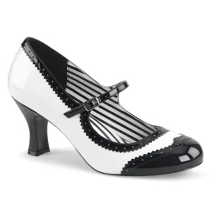JENNA-06 White-Black Patent