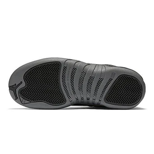 Jordan Big Kids Air 12 Retro Premium (GS) (Dark Grey/Metallic Silver-Black) Size 4.0 US