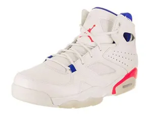 Jordan Mens Flight Club `91 Hight Top Lace Up Basketball Shoes, White, Size 9.0