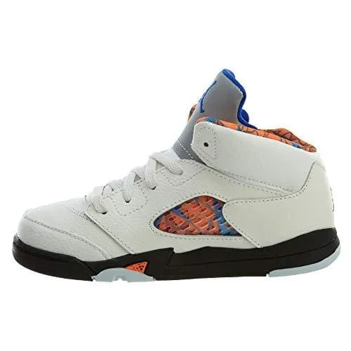 Jordan Retro 5"International Flight Sail/Racer Blue-Cone-Black (Toddler) (7 M US Toddler)
