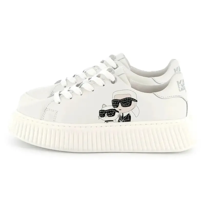 Karl Lagerfeld Mickey Mouse White Lace Sneaker Z30371