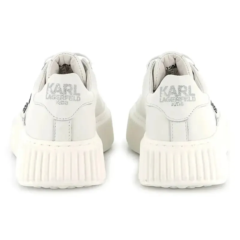 Karl Lagerfeld Mickey Mouse White Lace Sneaker Z30371