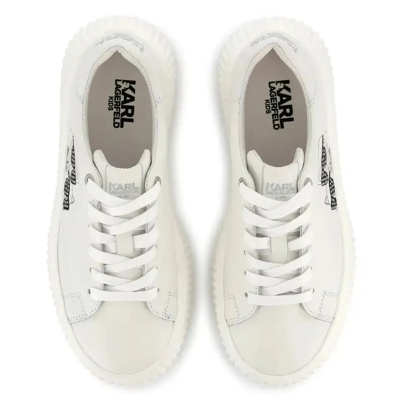 Karl Lagerfeld Mickey Mouse White Lace Sneaker Z30371