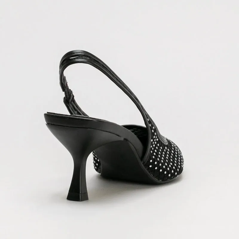 Kitten Heel Pointy Sling Back _ 161378