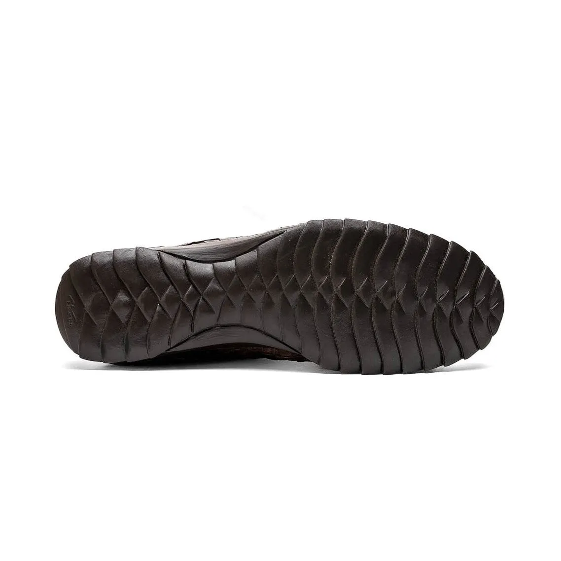 Marco Di Milano Kratos Men's Shoes Brown Exotic Caiman Crocodile Sport Sneakers (MDM1176)