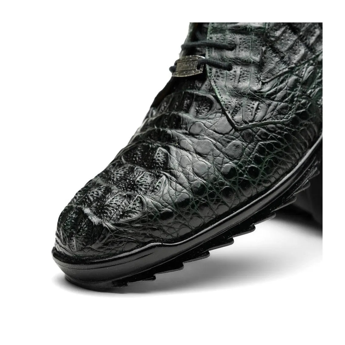 Marco Di Milano Kratos Men's Shoes Brown Exotic Caiman Crocodile Sport Sneakers (MDM1176)