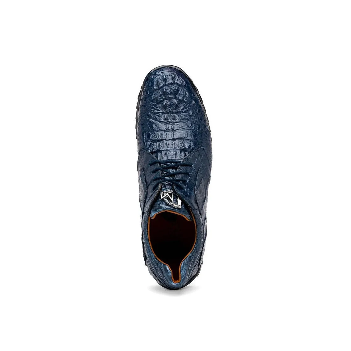 Marco Di Milano Kratos Men's Shoes Brown Exotic Caiman Crocodile Sport Sneakers (MDM1176)
