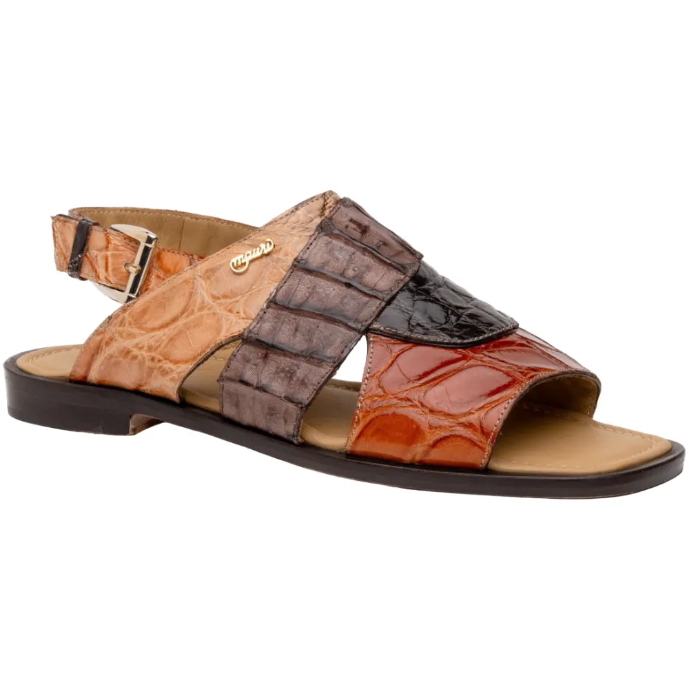 Mauri 5181 Alligator/ Hornback Multibrown/ Hand Painted Sport Rust