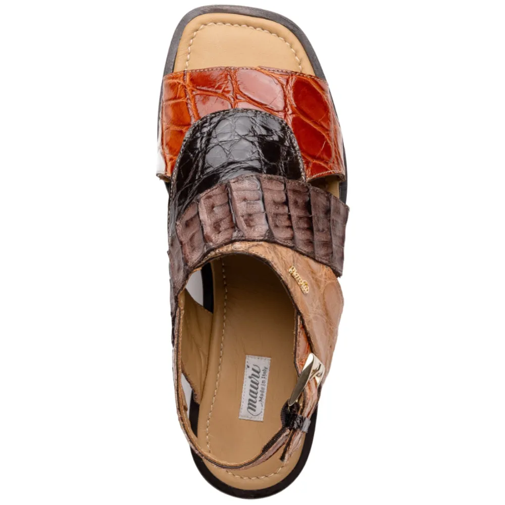 Mauri 5181 Alligator/ Hornback Multibrown/ Hand Painted Sport Rust
