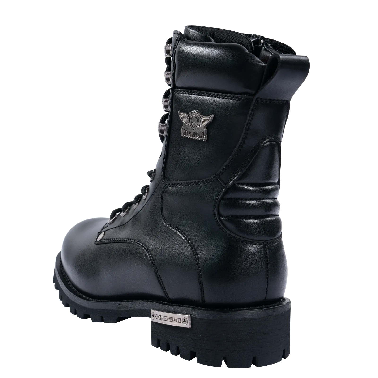 Men Leather Biker Boots