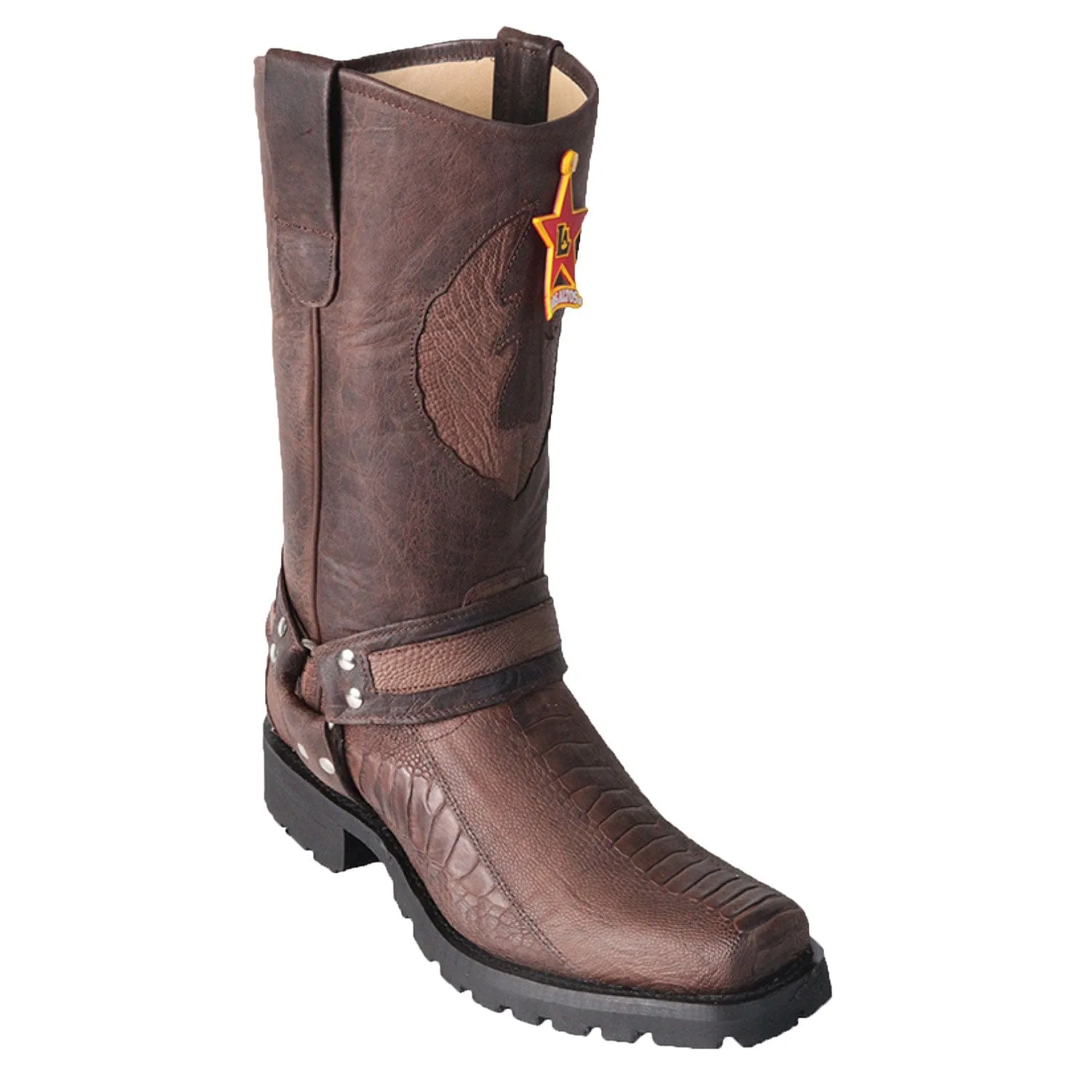 Men's Los Altos Ostrich Leg Biker Style Boot 55TG05