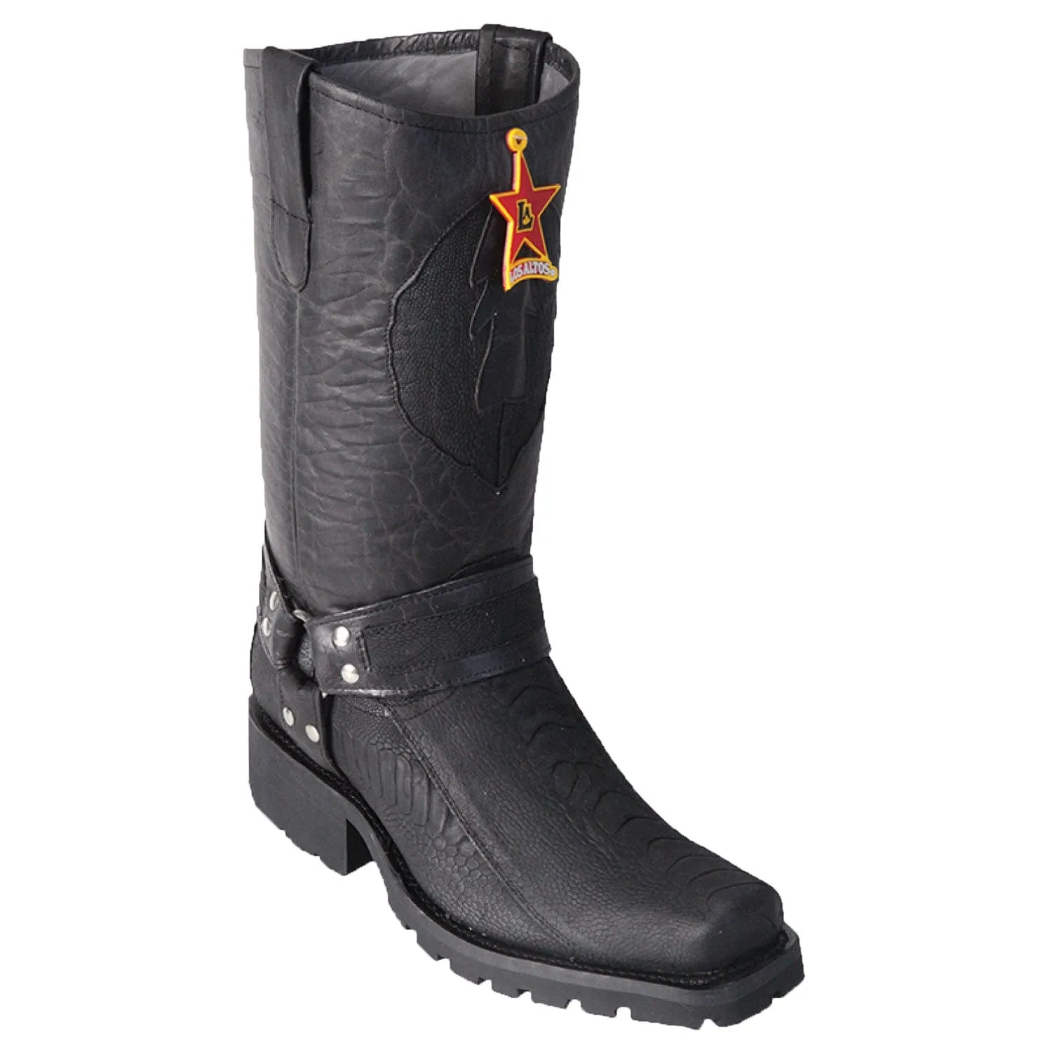 Men's Los Altos Ostrich Leg Biker Style Boot 55TG05