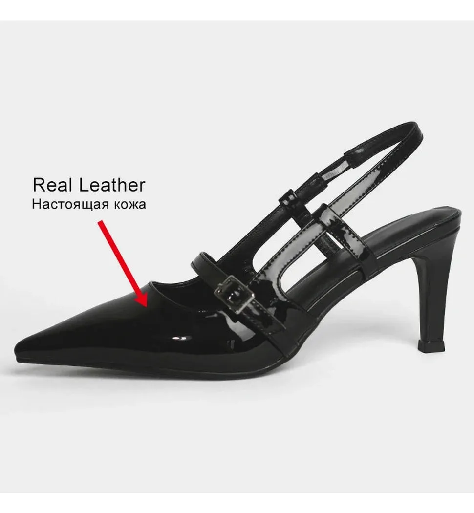Merendy Susta Pointy Kitten Heel Slingbacks