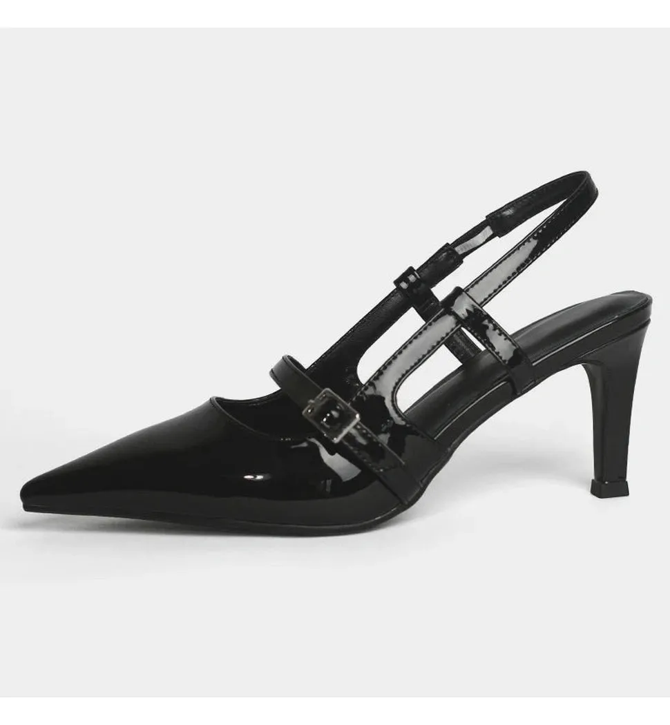 Merendy Susta Pointy Kitten Heel Slingbacks