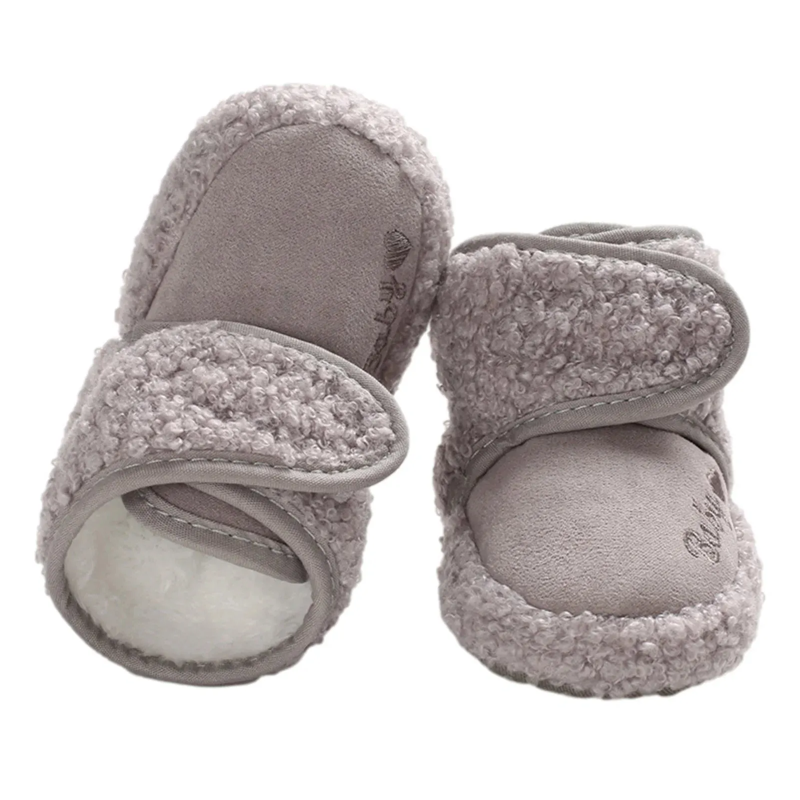 Newborn Winter Warm Snow Boots Non-Slip Soft Soled Walking Shoes Soft Bottom Non-Slip Cozy Thermal Wrap Booties