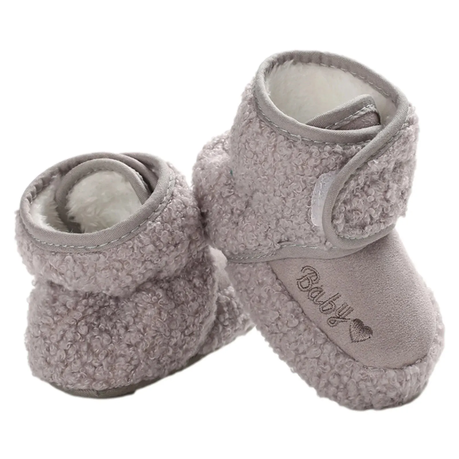 Newborn Winter Warm Snow Boots Non-Slip Soft Soled Walking Shoes Soft Bottom Non-Slip Cozy Thermal Wrap Booties