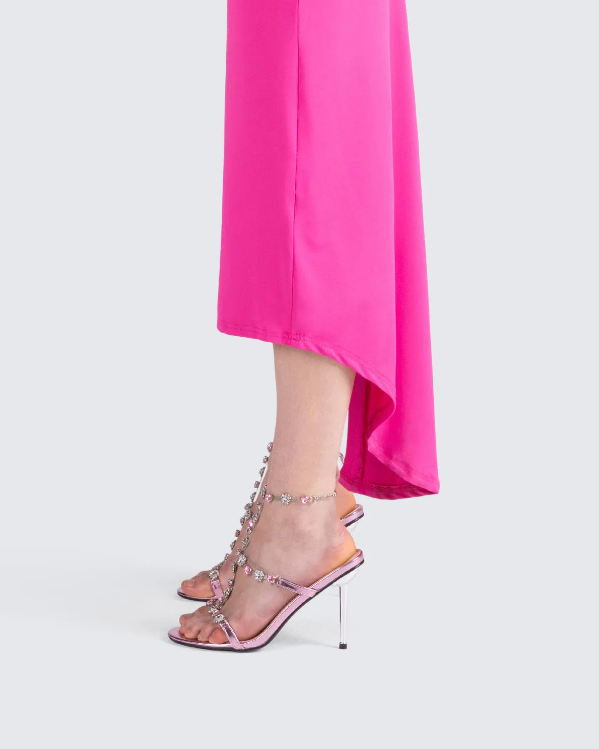 Nikki Pink Jewel Stiletto Heel