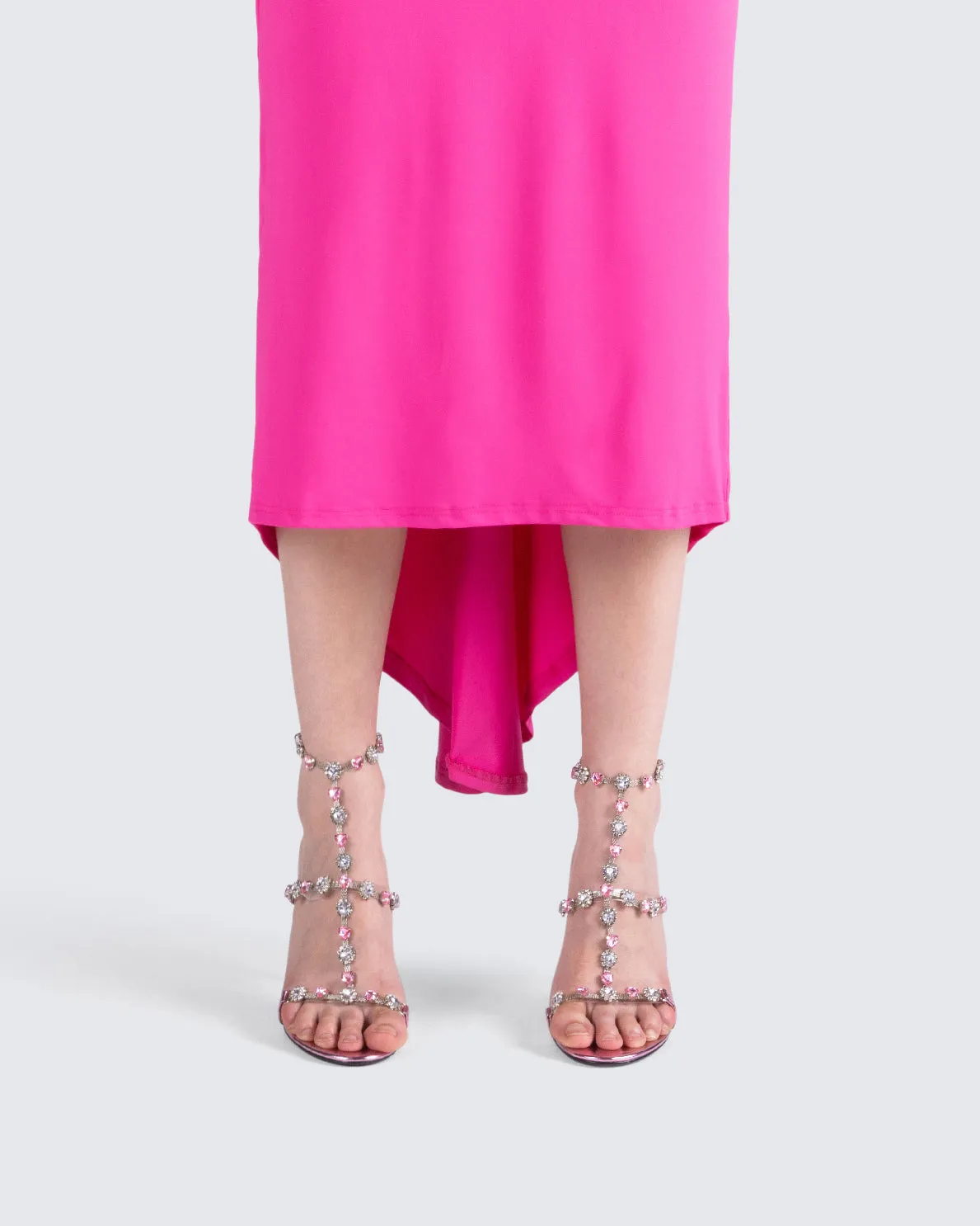 Nikki Pink Jewel Stiletto Heel