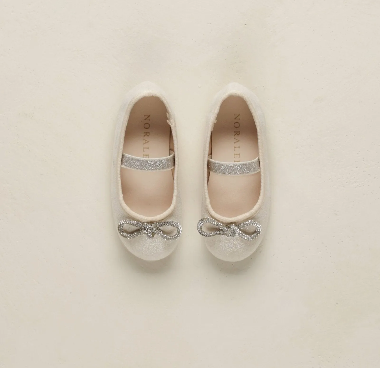 NoraLee Ballet Flats Shoes in Pearl Shimmer