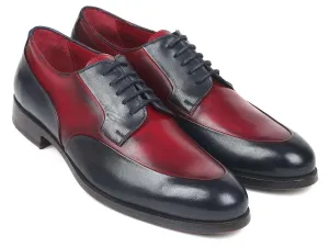 Paul Parkman Bordeaux & Navy Derby Shoes