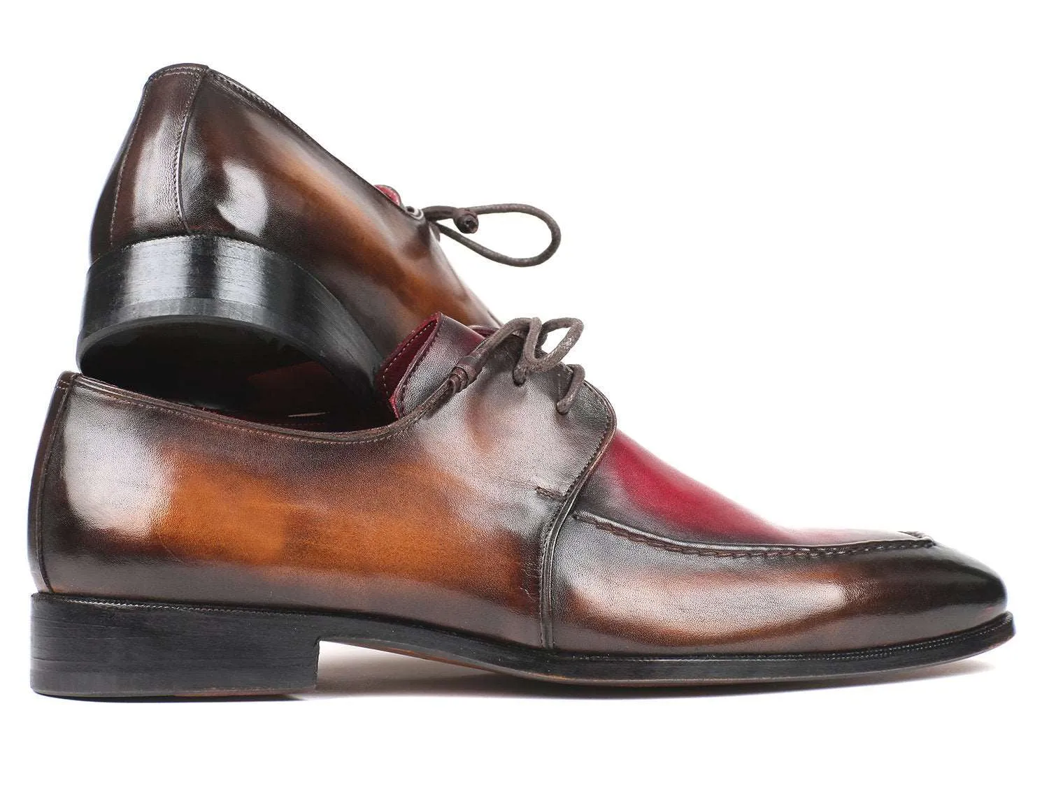 Paul Parkman Brown & Bordeaux Derby Shoes