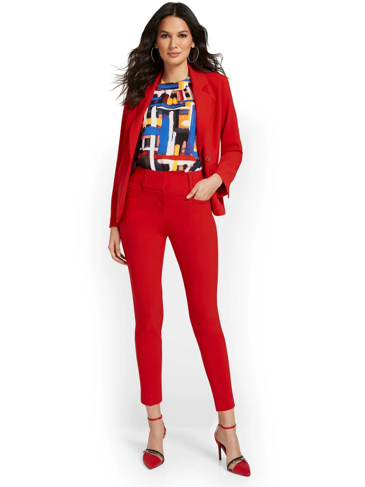 Petite High-Waisted Modern Fit Ankle Pant - Essential Stretch