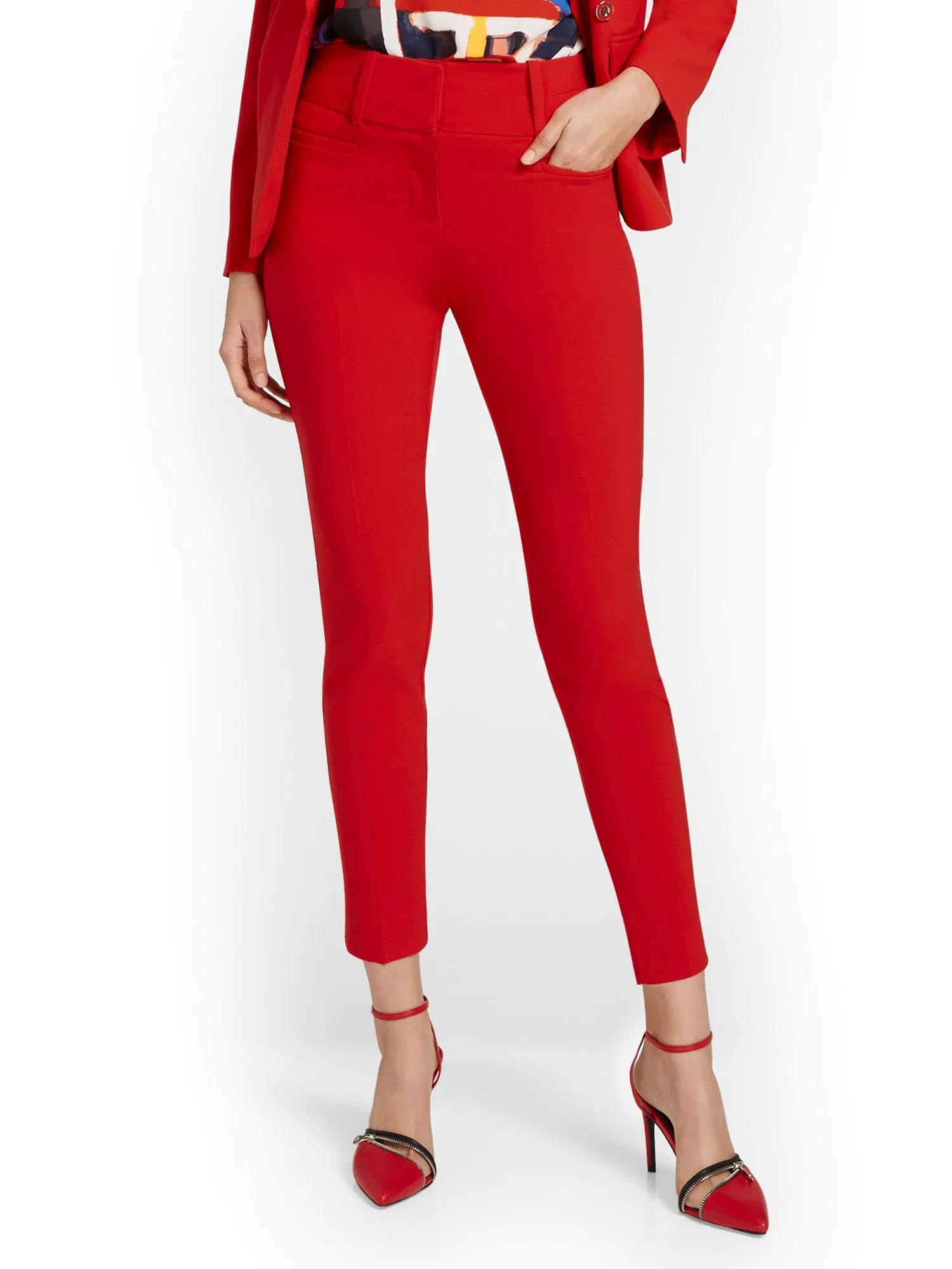 Petite High-Waisted Modern Fit Ankle Pant - Essential Stretch