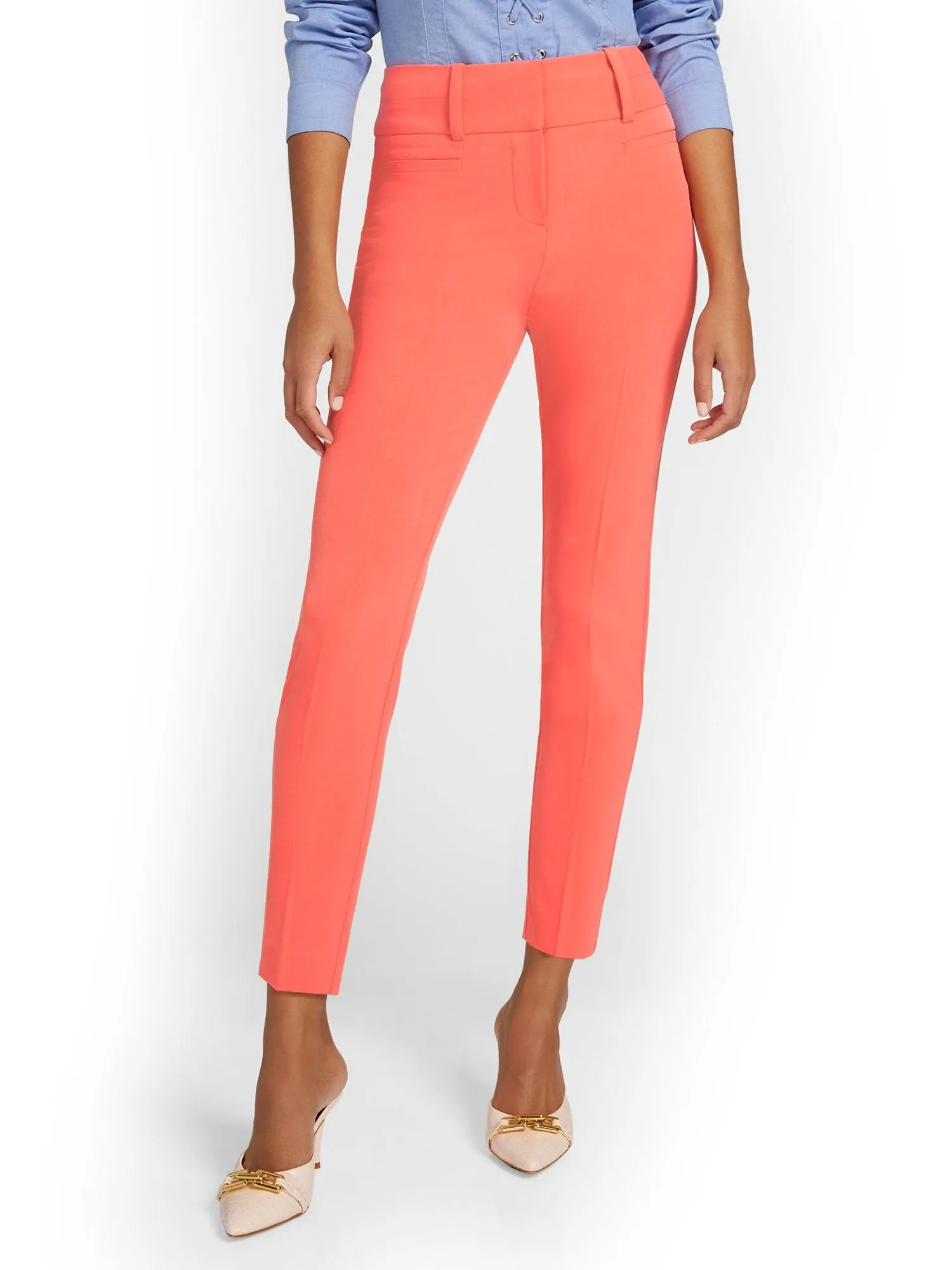 Petite High-Waisted Modern Fit Ankle Pant - Essential Stretch