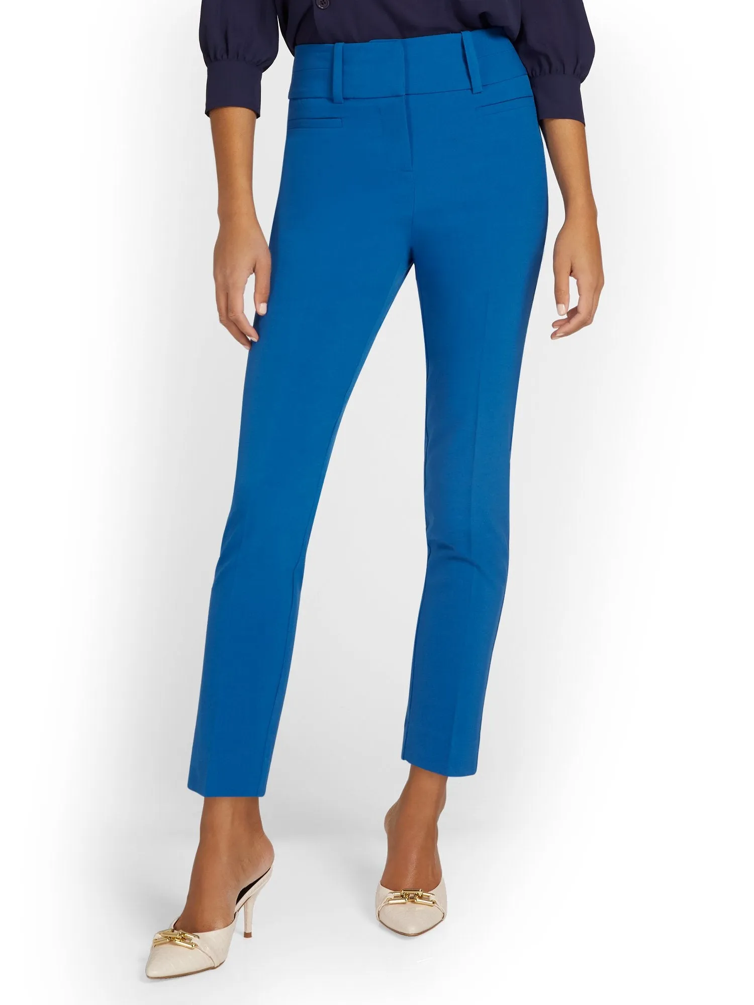 Petite High-Waisted Modern Fit Ankle Pant - Essential Stretch