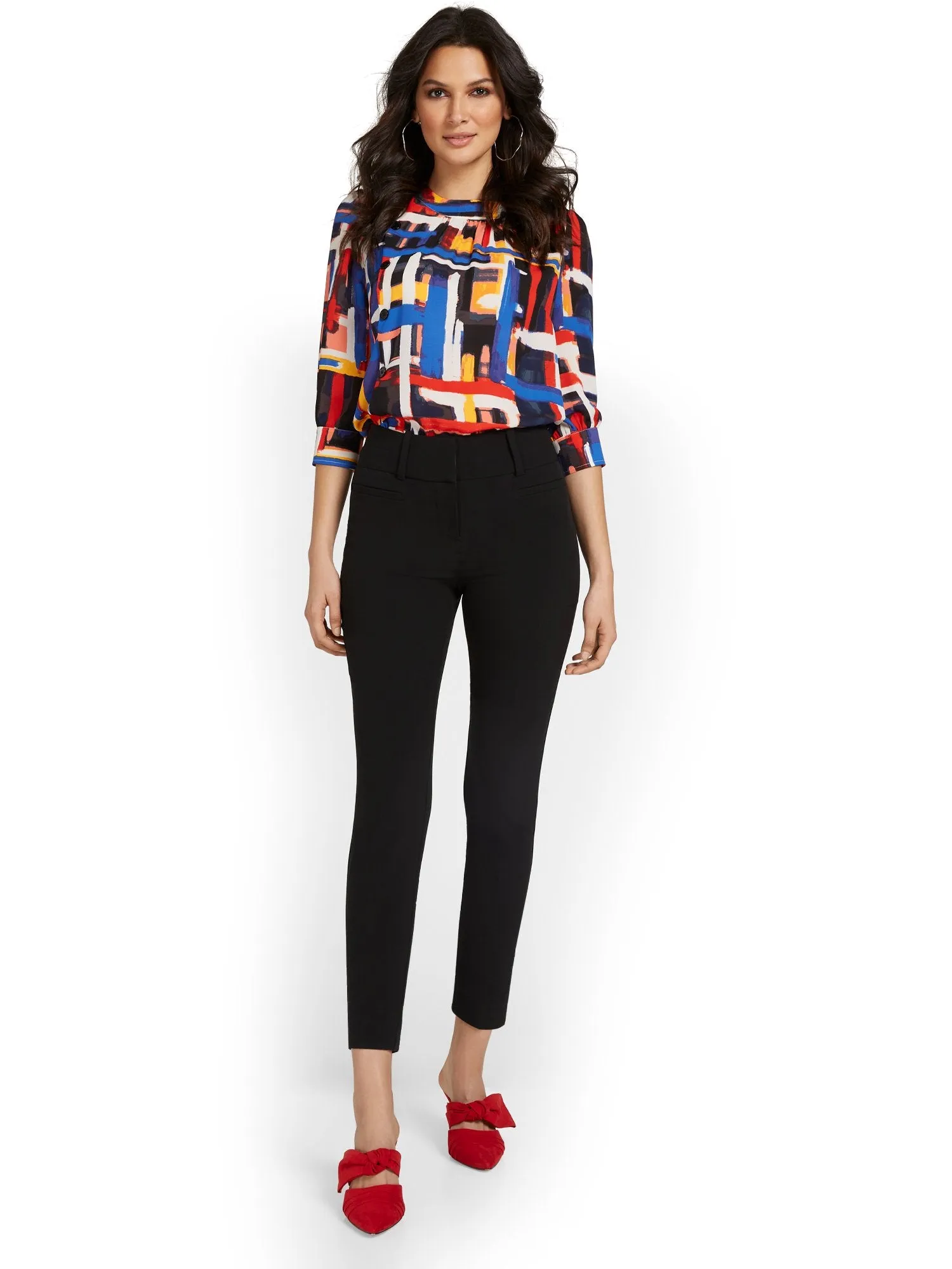 Petite High-Waisted Modern Fit Ankle Pant - Essential Stretch