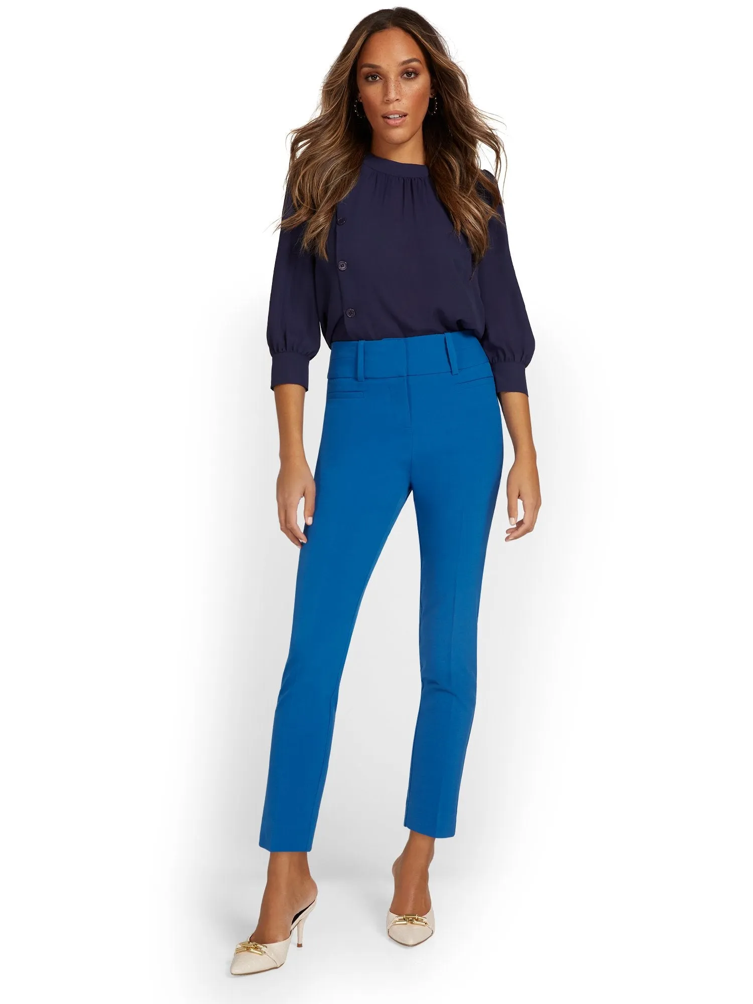 Petite High-Waisted Modern Fit Ankle Pant - Essential Stretch
