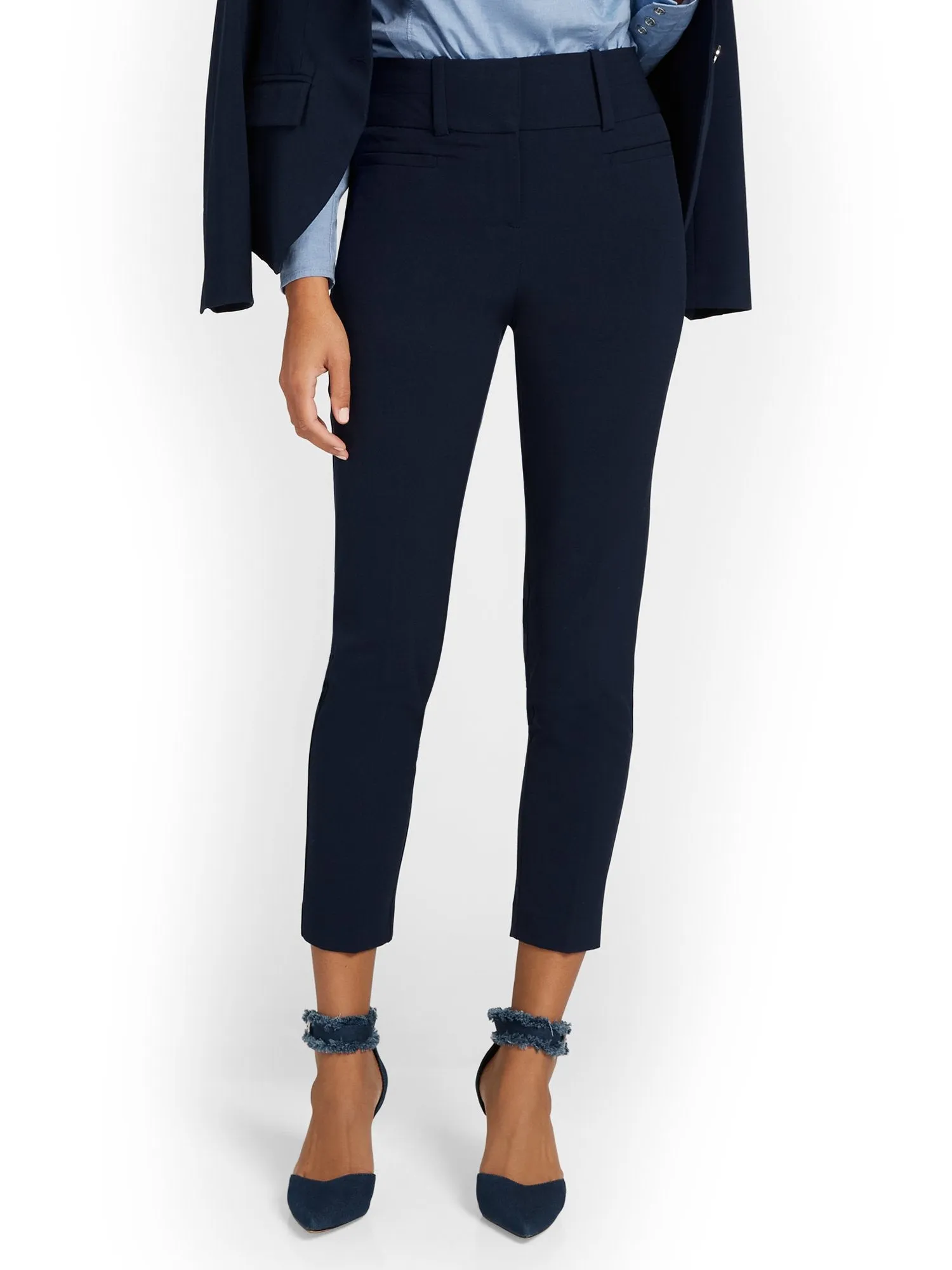 Petite High-Waisted Modern Fit Ankle Pant - Essential Stretch
