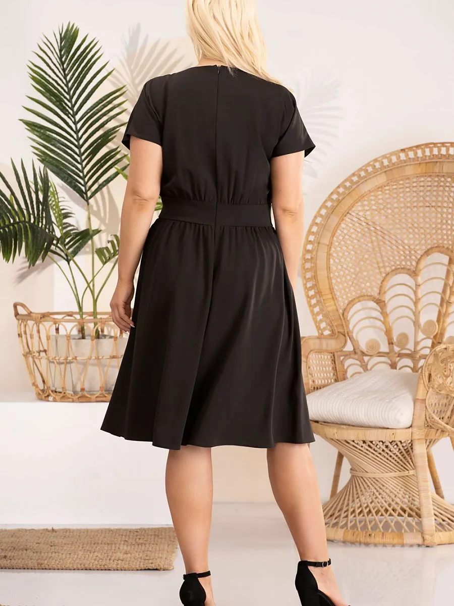 Plus size dress model 183384 Karko