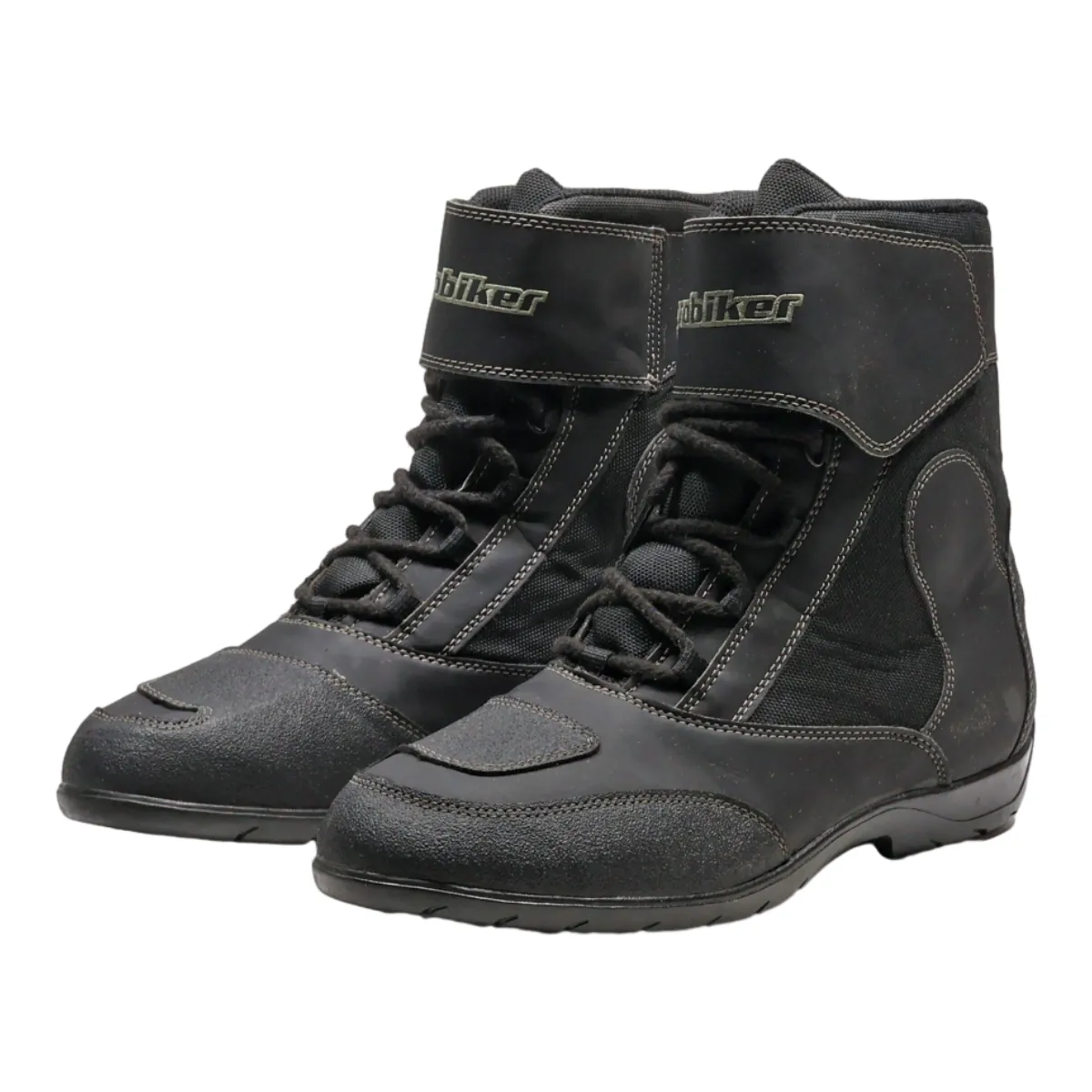 PROBIKER Biker Boots Black Leather Mens UK 9.5