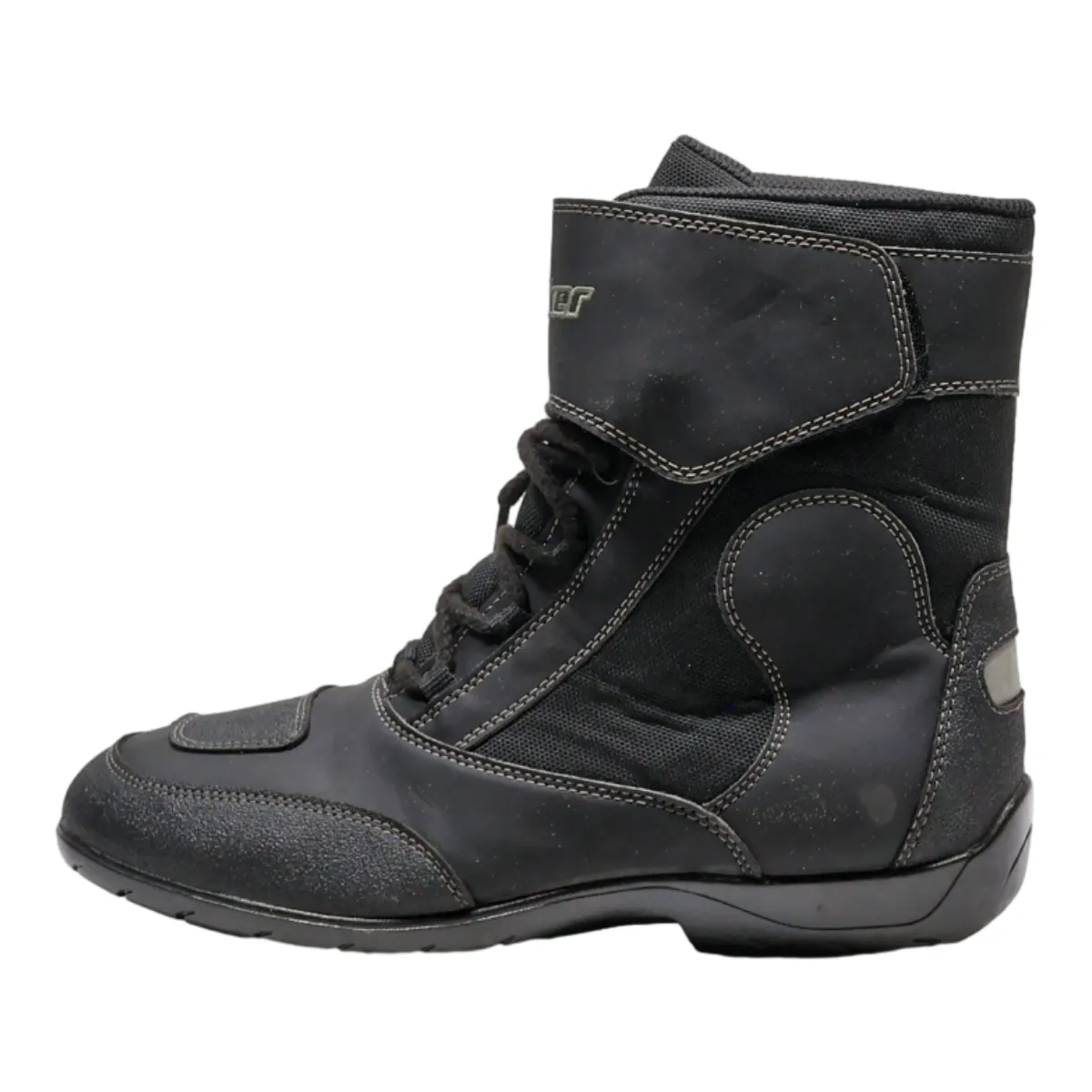 PROBIKER Biker Boots Black Leather Mens UK 9.5