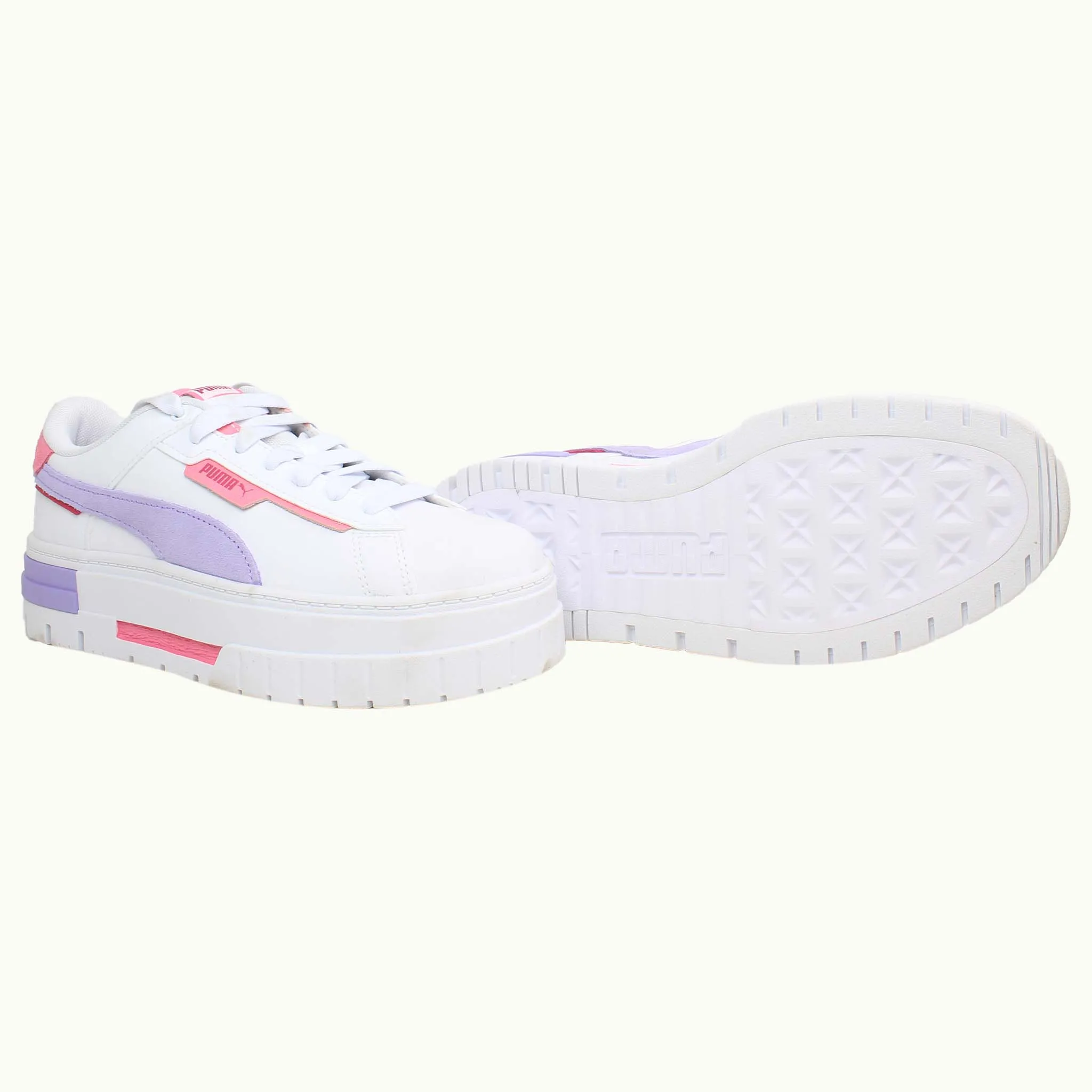 Puma Mayze Crashed Womens White Trainers NO BOX