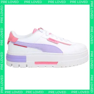 Puma Mayze Crashed Womens White Trainers NO BOX
