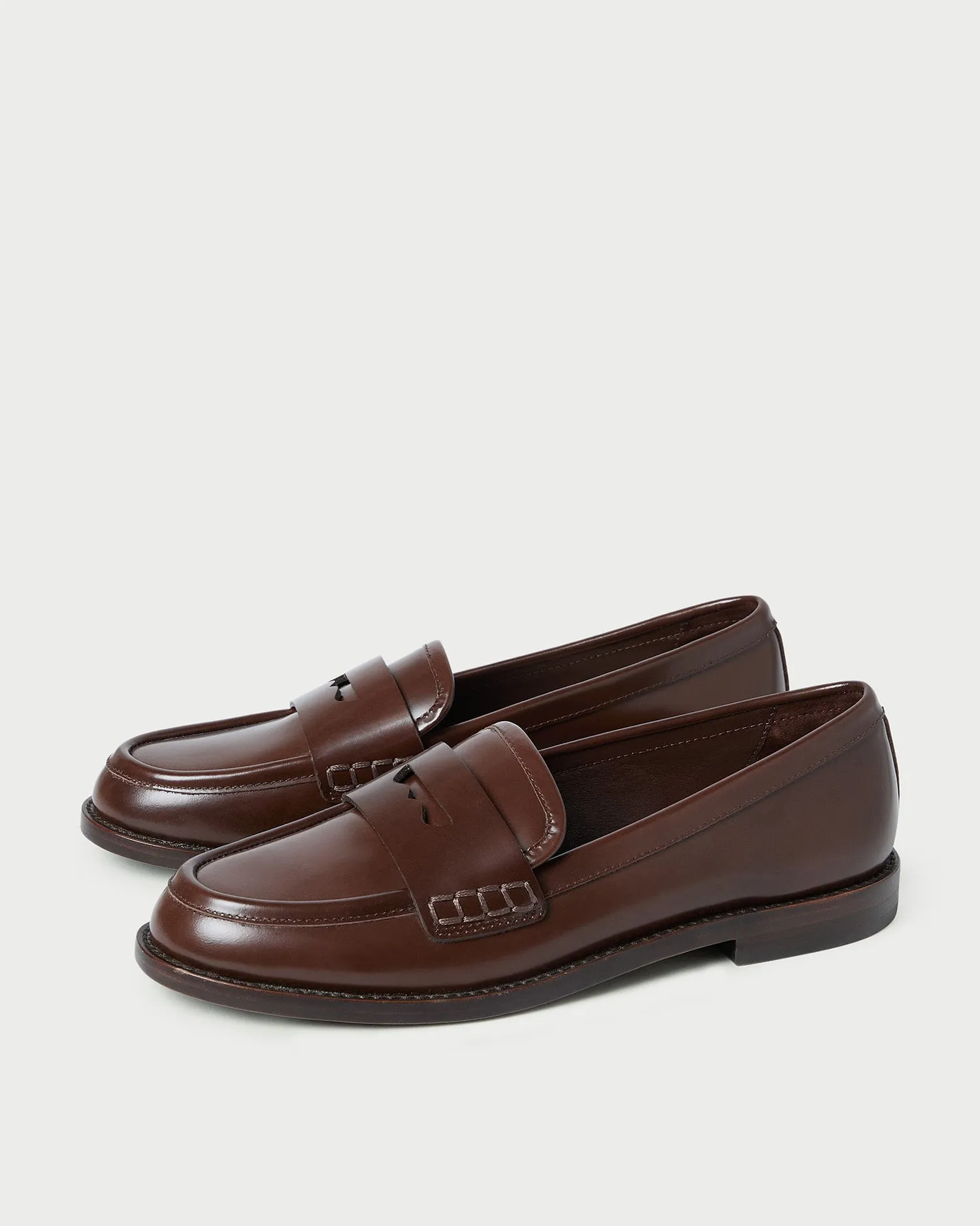 Rachel Espresso Leather Loafer