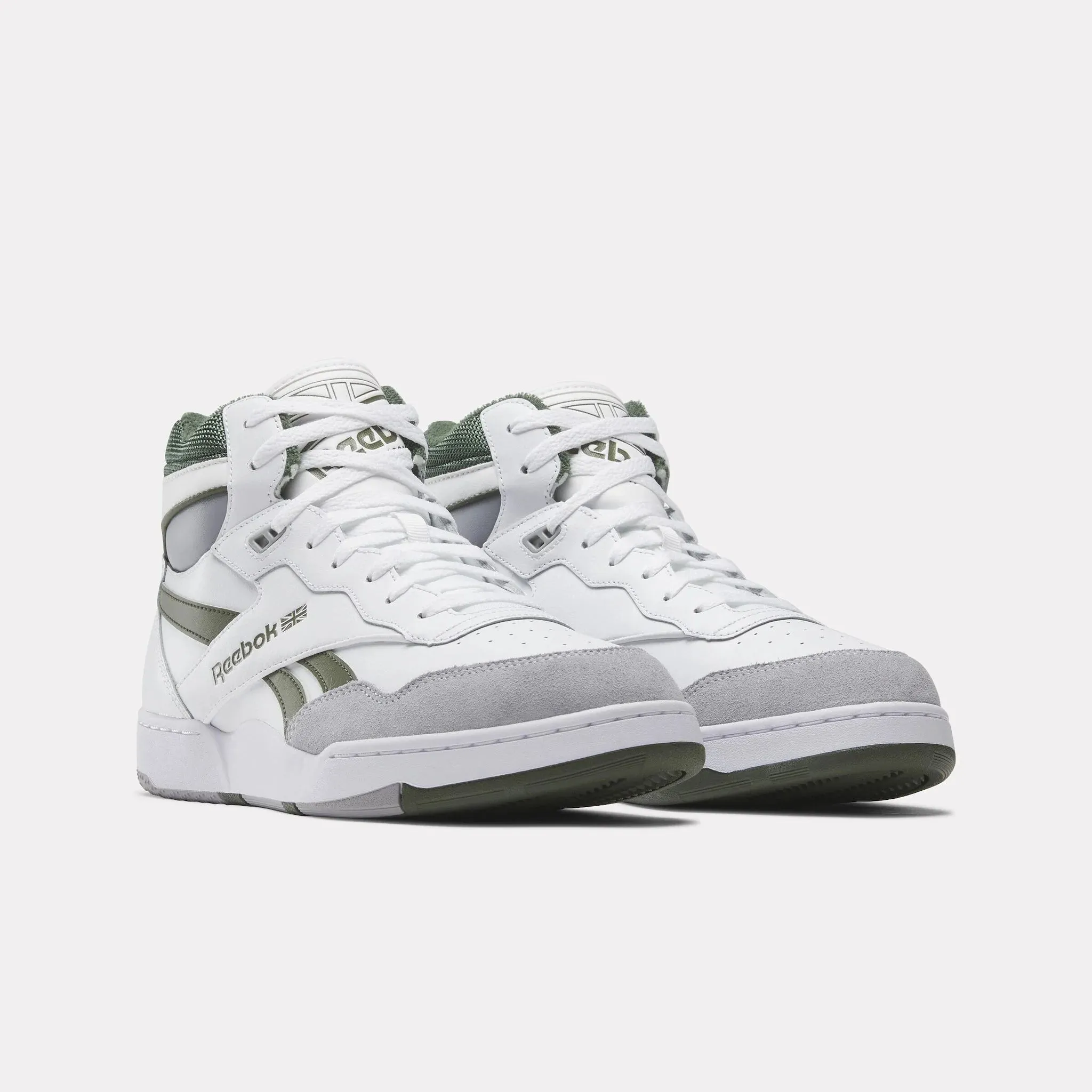 Reebok BB4000 II Mid White/Grey/Green 100032748