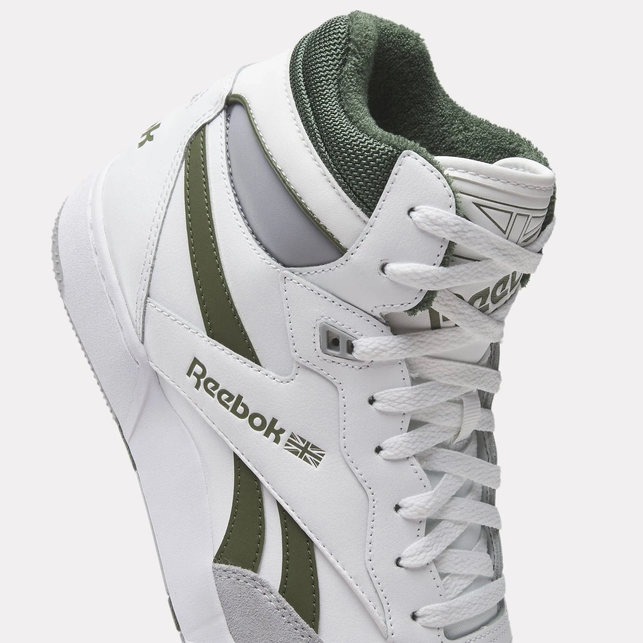 Reebok BB4000 II Mid White/Grey/Green 100032748