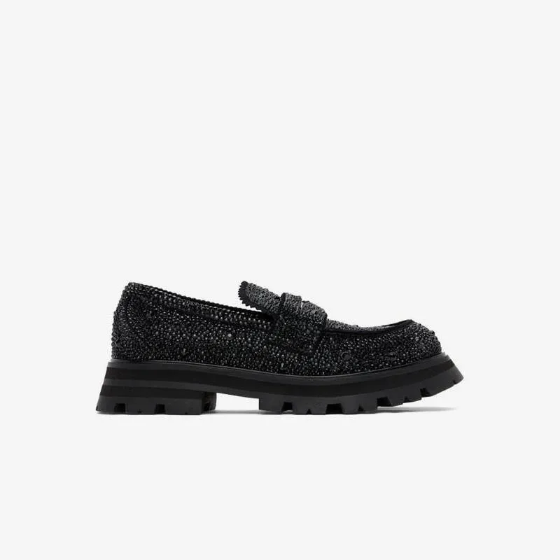 Round Toe Suede Leather Party Shoes