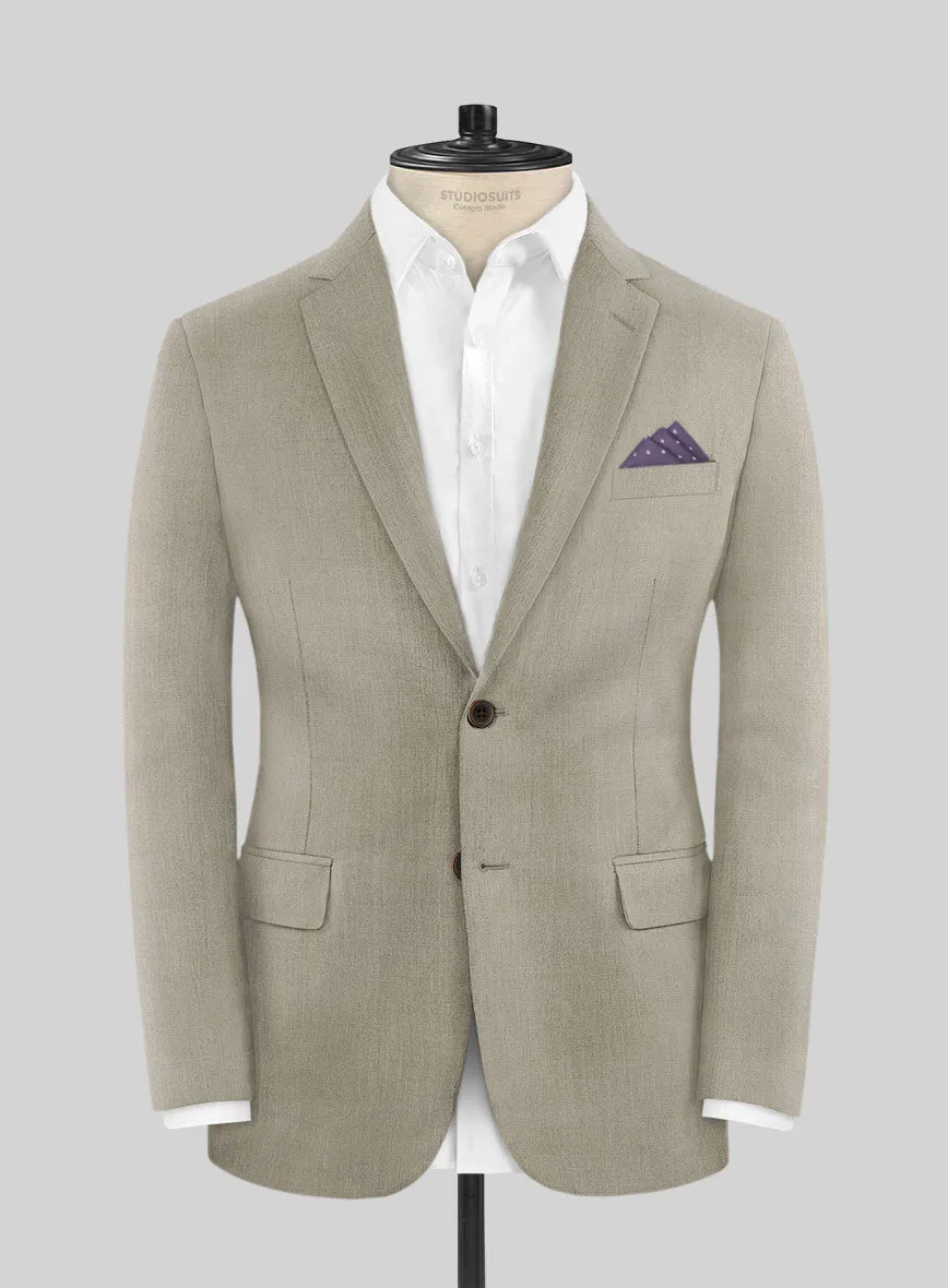 Scabal Sandune Beige Wool Suit